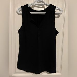 Ricki's Black Henley Tank - Medium